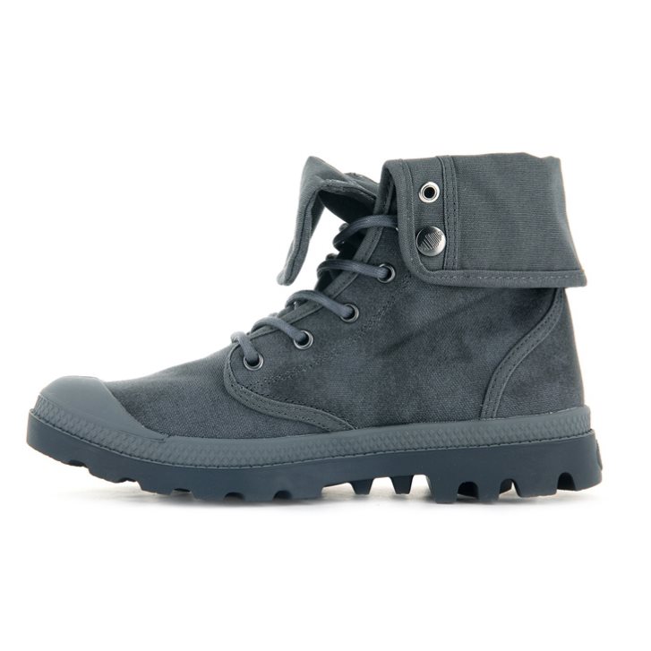 Palladium Pampa Baggy WAX Women's Boots Dark Grey | UK O567-TJL